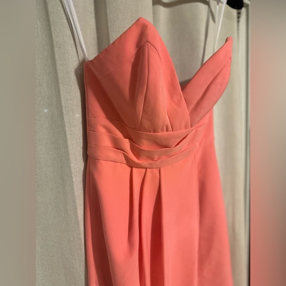 Lovers + Friends X Revolve Riviera Strapless Asymmetrical Dress Coral Size S - Picture 2 of 8